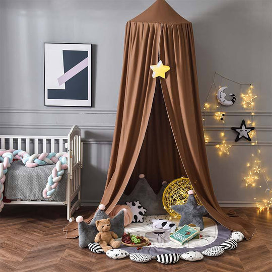 Dreamy Blackout Mesh Bed Canopy for Kids Bedroom and Nursery