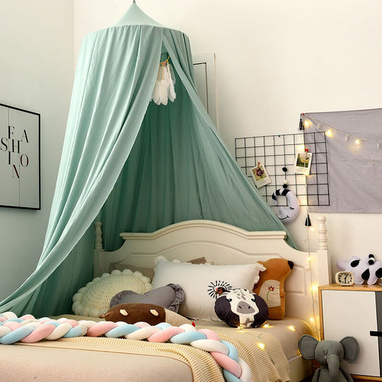 Dreamy Blackout Mesh Bed Canopy for Kids Bedroom and Nursery