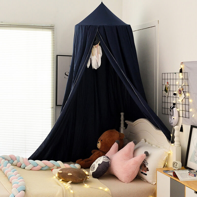 Dreamy Blackout Mesh Bed Canopy for Kids Bedroom and Nursery