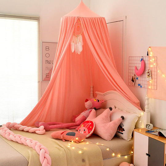 Dreamy Blackout Mesh Bed Canopy for Kids Bedroom and Nursery