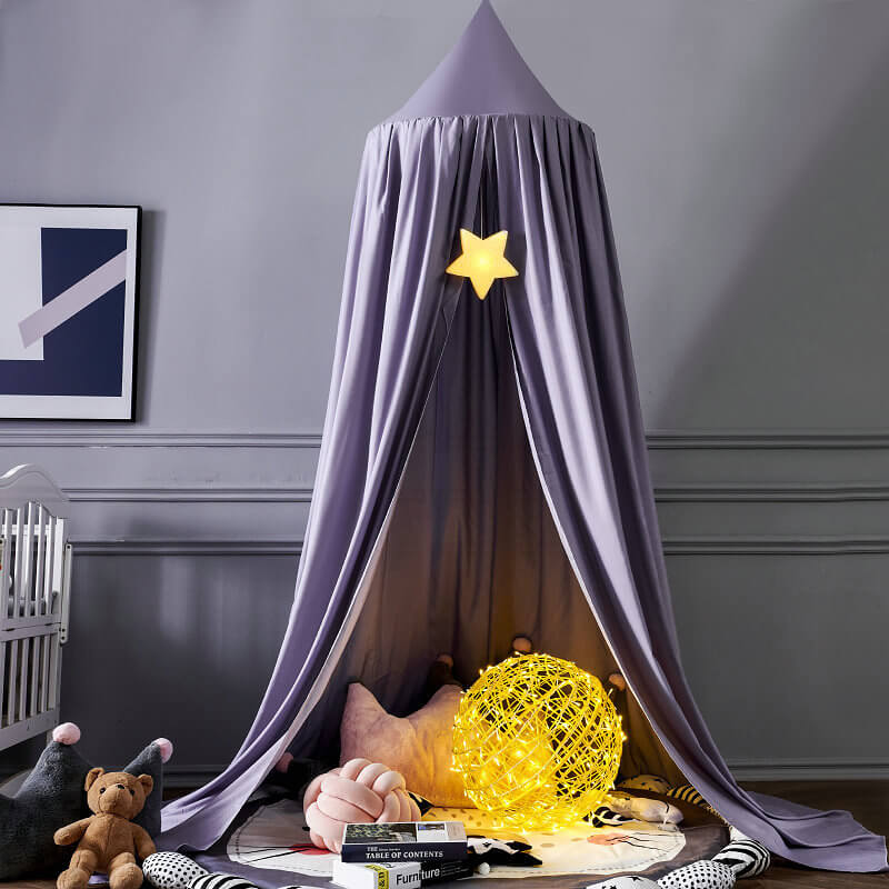 Dreamy Blackout Mesh Bed Canopy for Kids Bedroom and Nursery