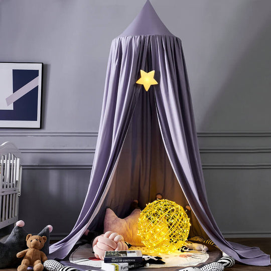 Dreamy Blackout Mesh Bed Canopy for Kids Bedroom and Nursery