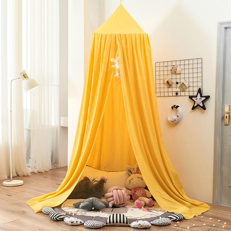 Dreamy Blackout Mesh Bed Canopy for Kids Bedroom and Nursery