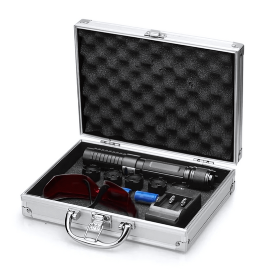 High-power blue beam laser pointer