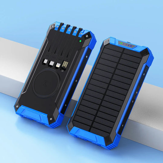 Rugged Solar Magnetic Wireless Power Bank for Outdoor Travel Charging