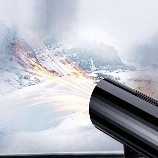 Windshield defroster clearing fogged glass