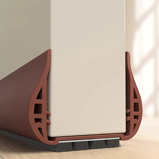 Brown under-door draft stopper