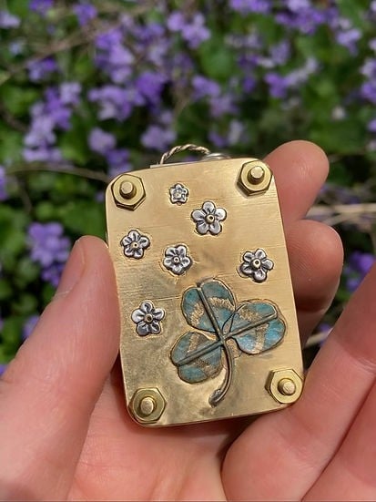 Handcrafted mini flower press