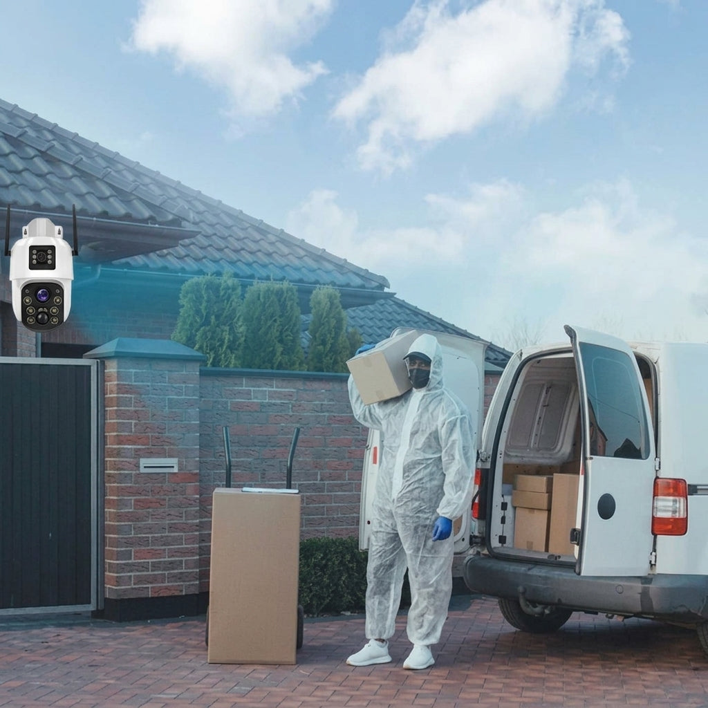 4K Solar Wireless Security Camera with Dual Lens and 360° View