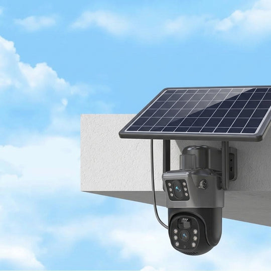 4K Solar Wireless Security Camera with Dual Lens and 360° View