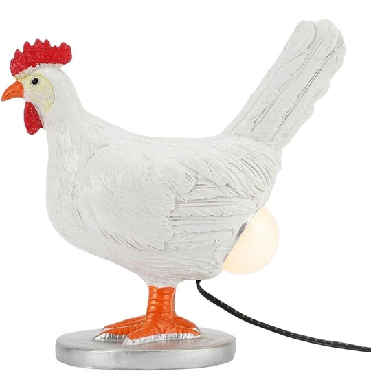 Whimsical Resin Chicken LED Night Lamp for Cozy Kids Room Decor