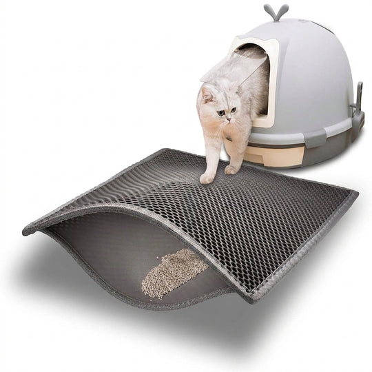 Double Layer Honeycomb Cat Litter Trapping Mat for Tidy Floors