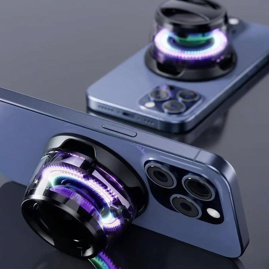 Portable Magnetic RGB Bluetooth Speaker with Deep Bass for Desk and Travel