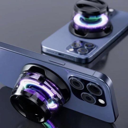 Portable Magnetic RGB Bluetooth Speaker with Deep Bass for Desk and Travel