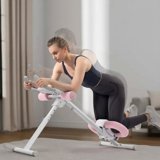 Foldable Vertical Ab Crunch Trainer Machine for Core and Full-Body Workouts