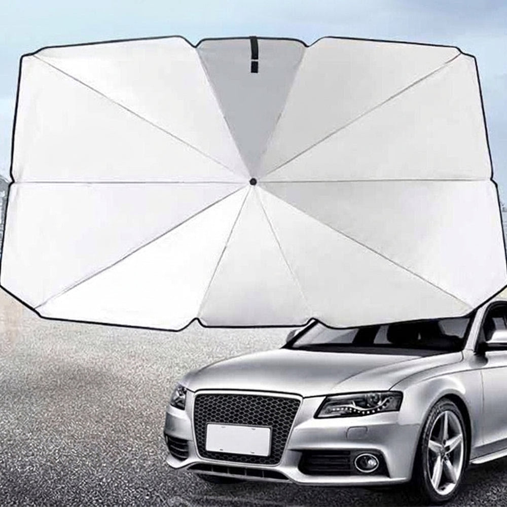 Reflective Folding Windshield Sun Shade Umbrella for Car Heat and UV Protection