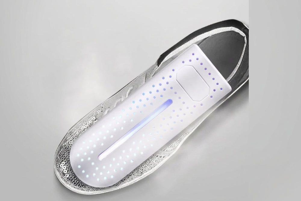 Compact USB Shoe Dryer and Deodorizer with Purple Light for Fresh Footwear