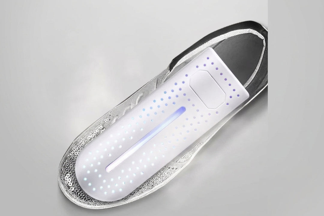 Compact USB Shoe Dryer and Deodorizer with Purple Light for Fresh Footwear