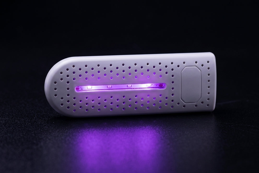 Compact USB Shoe Dryer and Deodorizer with Purple Light for Fresh Footwear