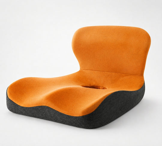 Orange seat cushion