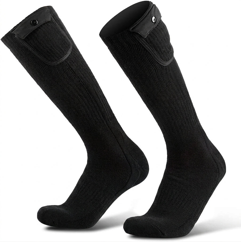 Rechargeable heated socks