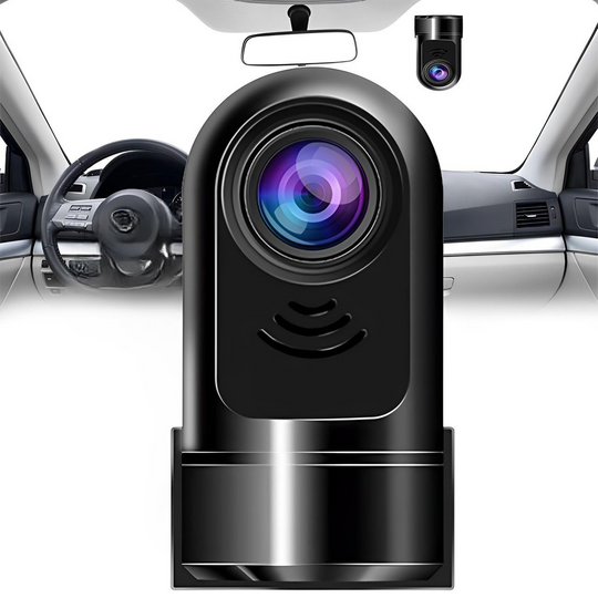 Compact 360 Rotating Car Dash Cam for AI Parking and Lane Safety
