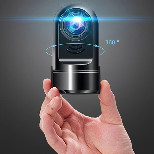 Compact 360 Rotating Car Dash Cam for AI Parking and Lane Safety