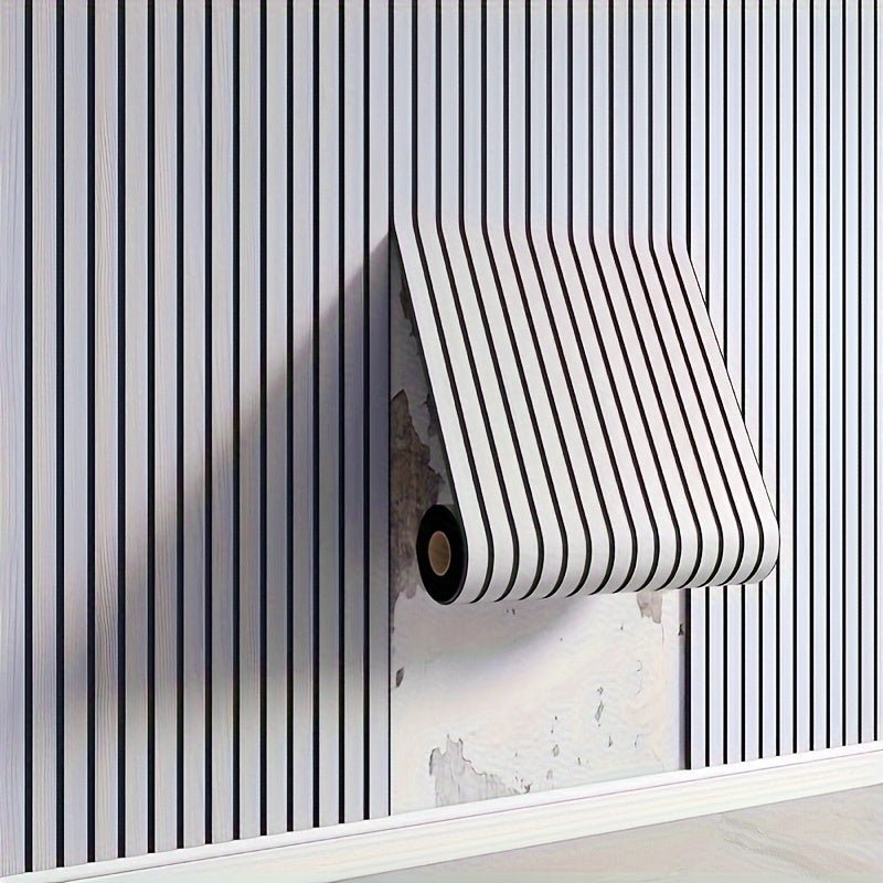 Self-Adhesive 3D Wood-Texture Wall Panels for Easy Decor
