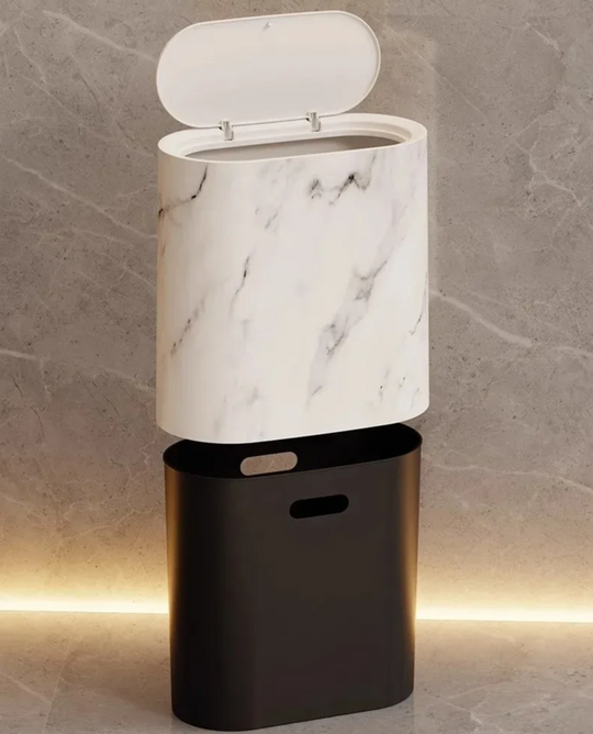 Marble bins stacked