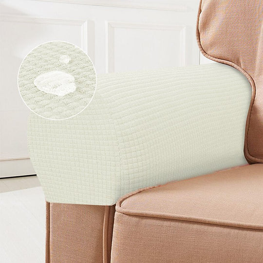 White armrest covers