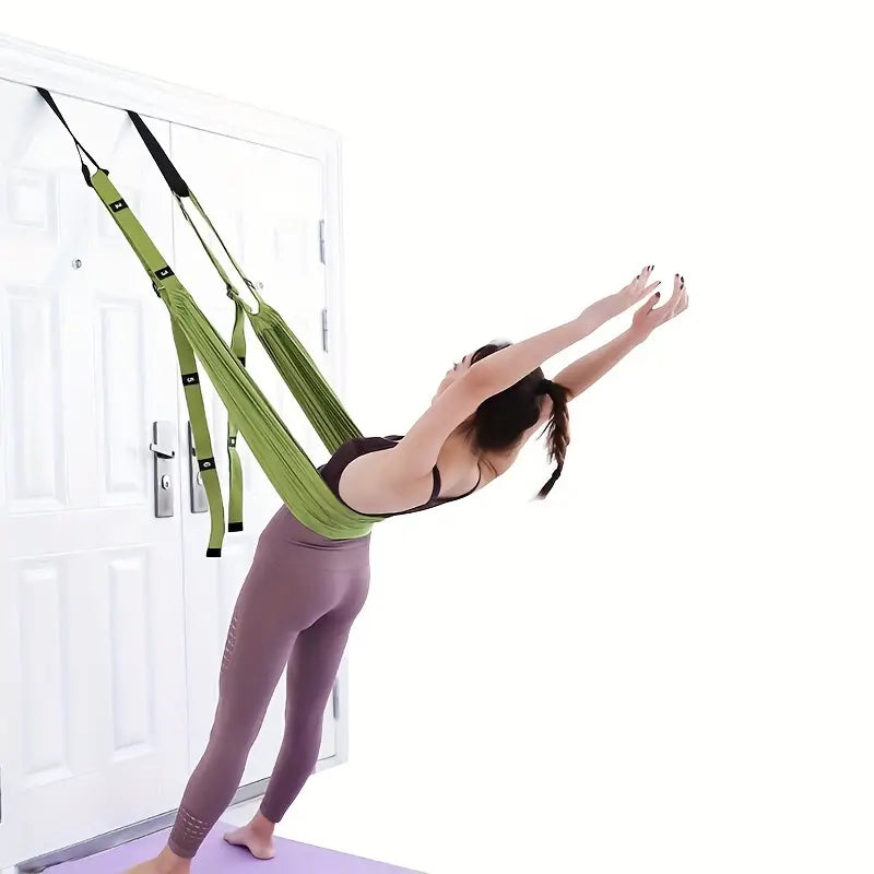 Adjustable Yoga Stretching Strap for Flexibility and Mobility Training