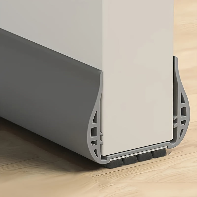 Gray under-door draft stopper