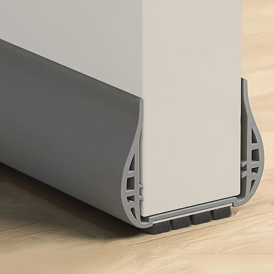 Gray under-door draft stopper