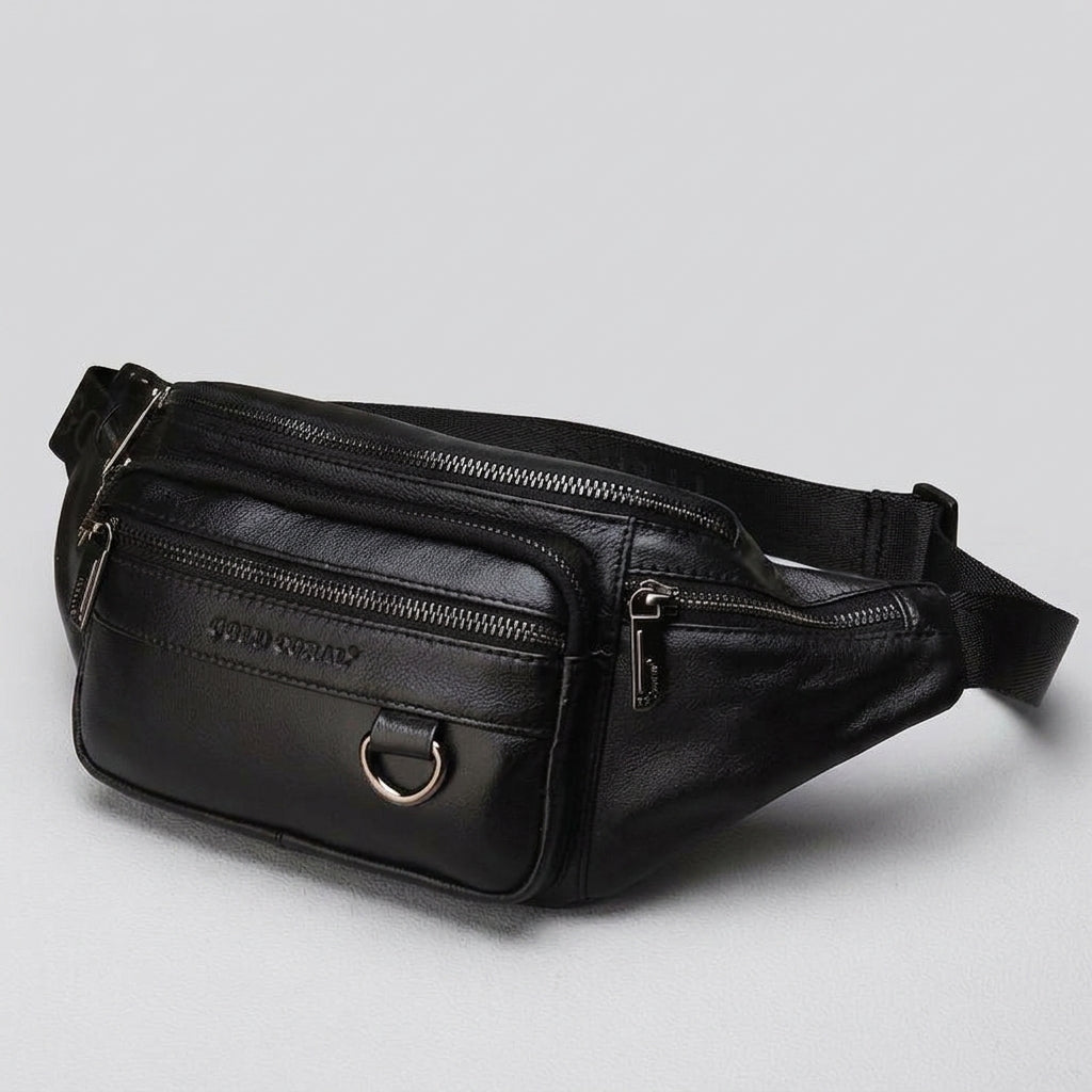 Genuine Leather Waist Fanny Pack for Travel and Outdoor Adventures