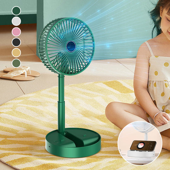 Adjustable Telescopic Folding Table Fan for Home and Desk Cooling