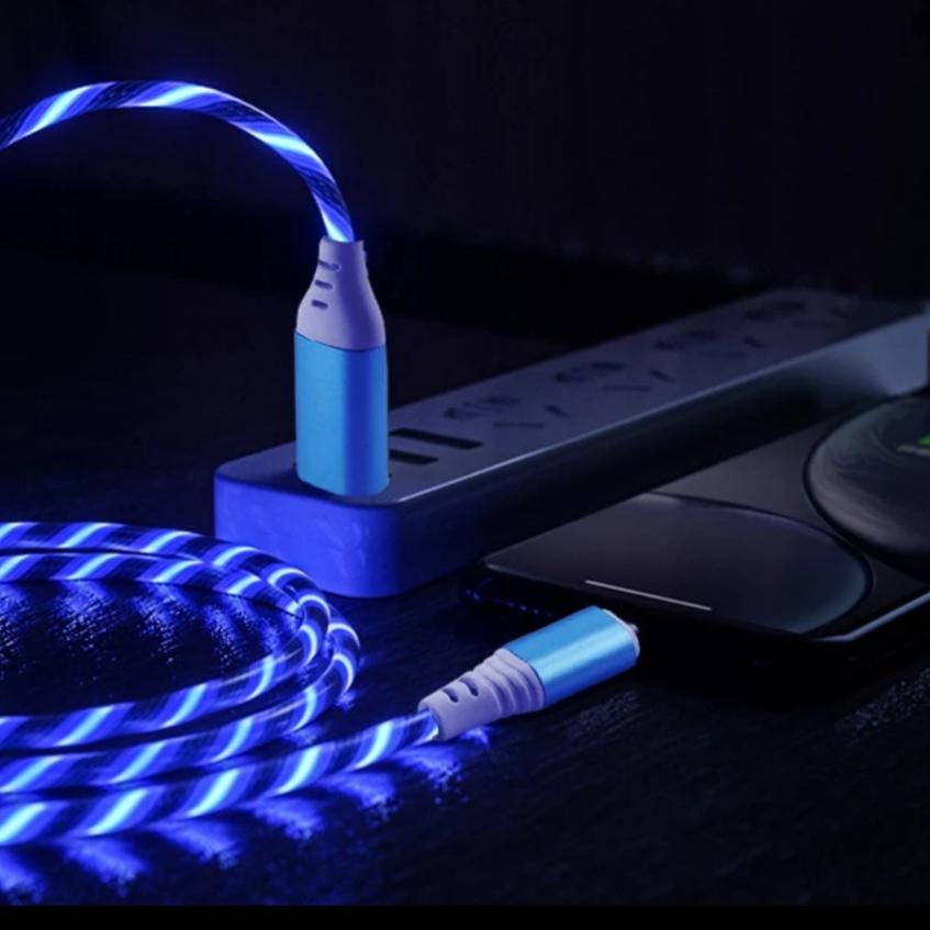 Glowing Flowing-Light USB Charging Cable for Phones and Tablets