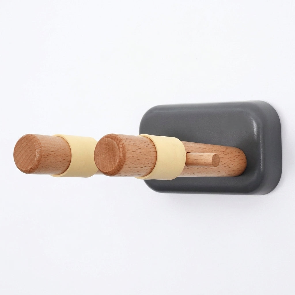 Solid Wood Wall Mounted Guitar Hanger Holder for Home and Studio Display