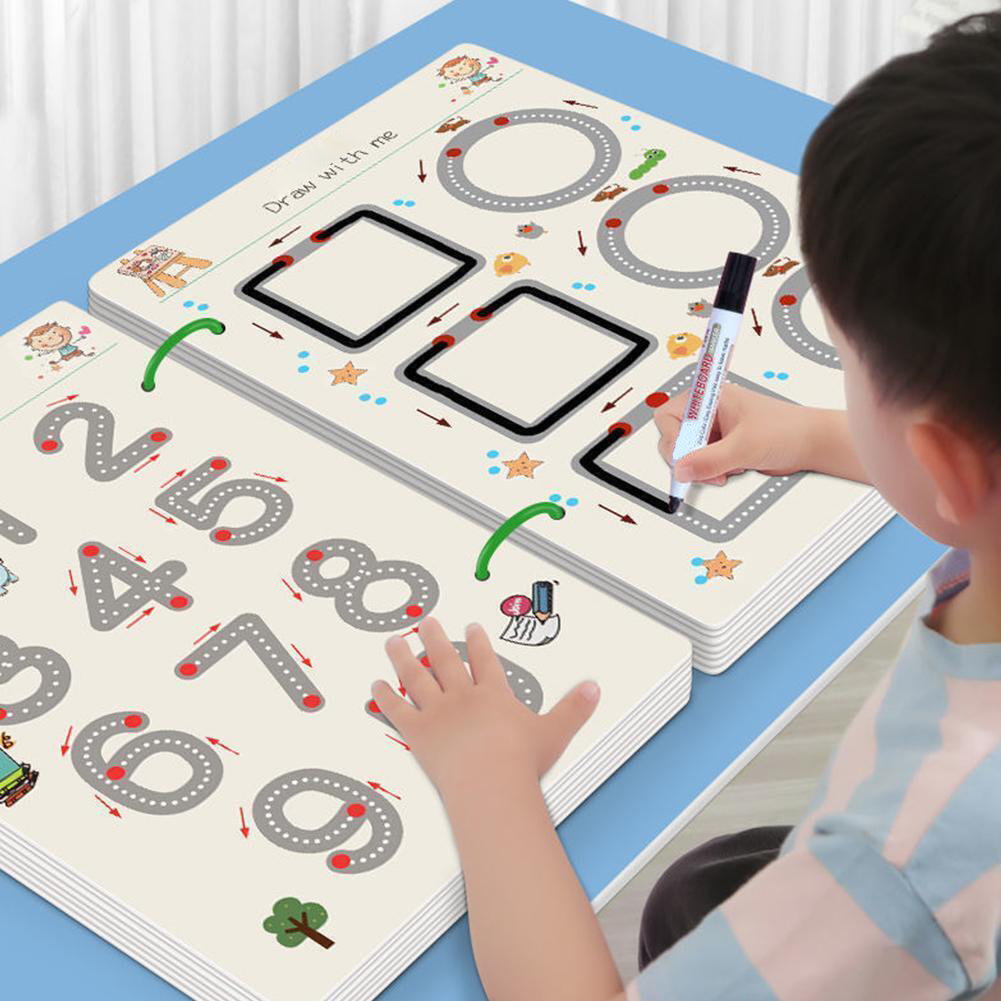Reusable Magical Tracing Workbook Set for Early Writing Practice