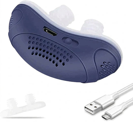 Compact Electric Micro CPAP Anti Snoring Device for Restful Sleep