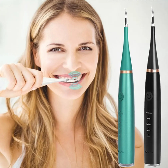 Rechargeable Sonic Dental Cleaner and Whitening Tool Set for Home Oral Care