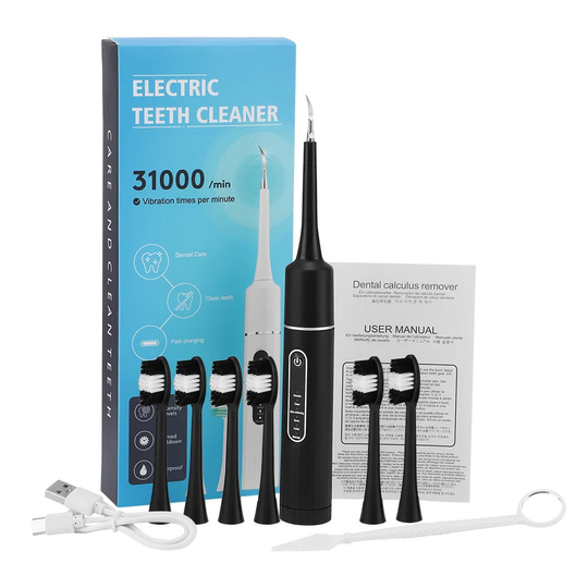 Six Speed Electric Teeth Cleaning Scaler Kit for Deep Plaque Removal