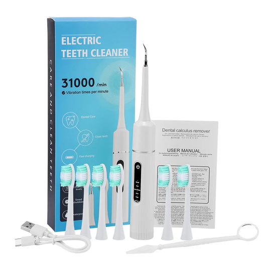 Six Speed Electric Teeth Cleaning Scaler Kit for Deep Plaque Removal