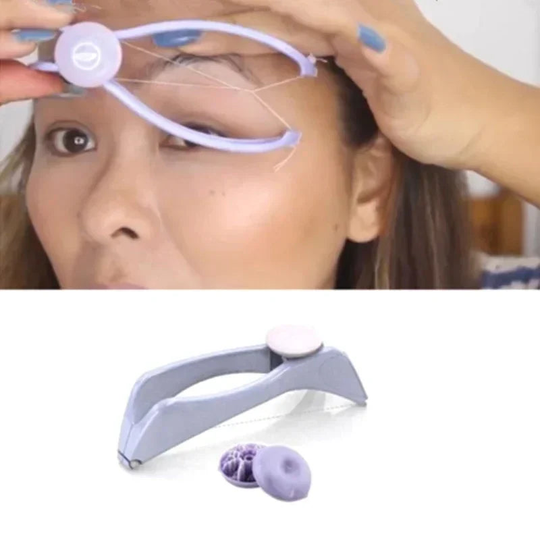 Manual Spring Threading Epilator Tool for Precise Facial Hair Removal