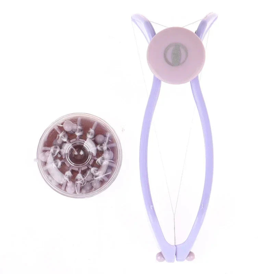 Manual Spring Threading Epilator Tool for Precise Facial Hair Removal