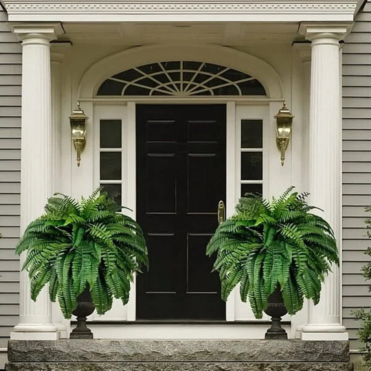 Lush UV-Resistant Artificial Boston Fern for Indoor and Outdoor Decor