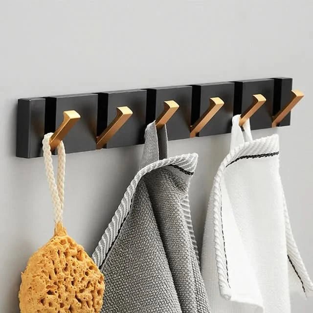 Sleek Stainless Steel Retractable Hook Rack for Entryway and Kitchen