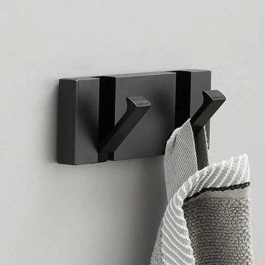 Sleek Stainless Steel Retractable Hook Rack for Entryway and Kitchen