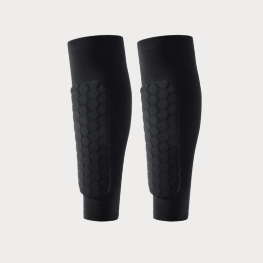 Black shin guard sleeves