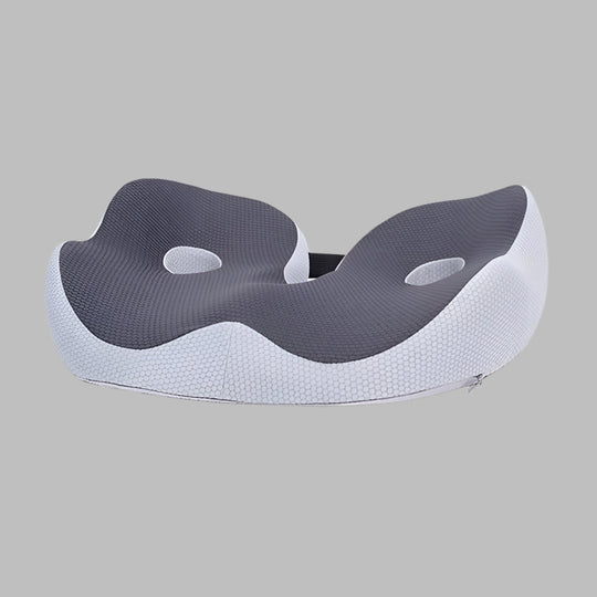 Gray ergonomic memory foam seat cushion