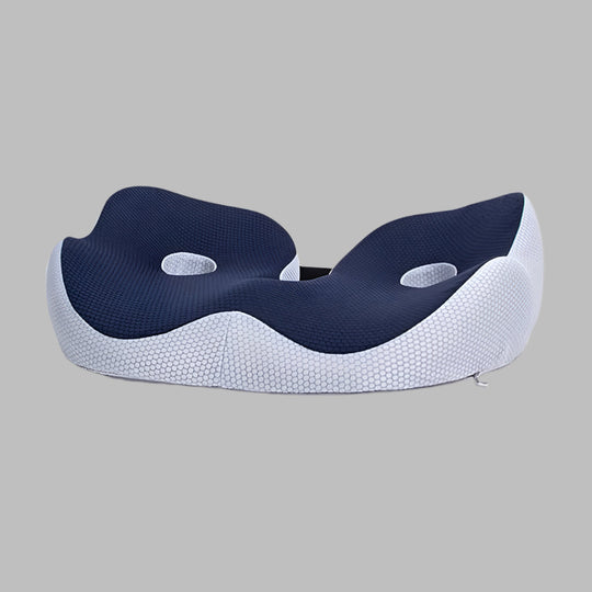 Blue ergonomic memory foam seat cushion